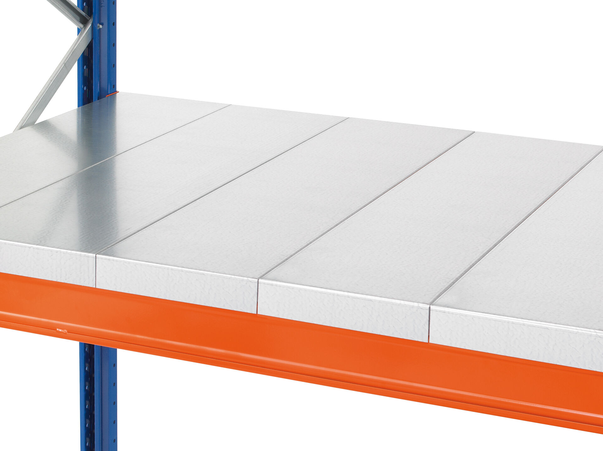 Schulte Stahlpaneel-Ebene für Palettenregal 1100x2700 mm 1.5 mm Fachlast 2880 kg verzinkt