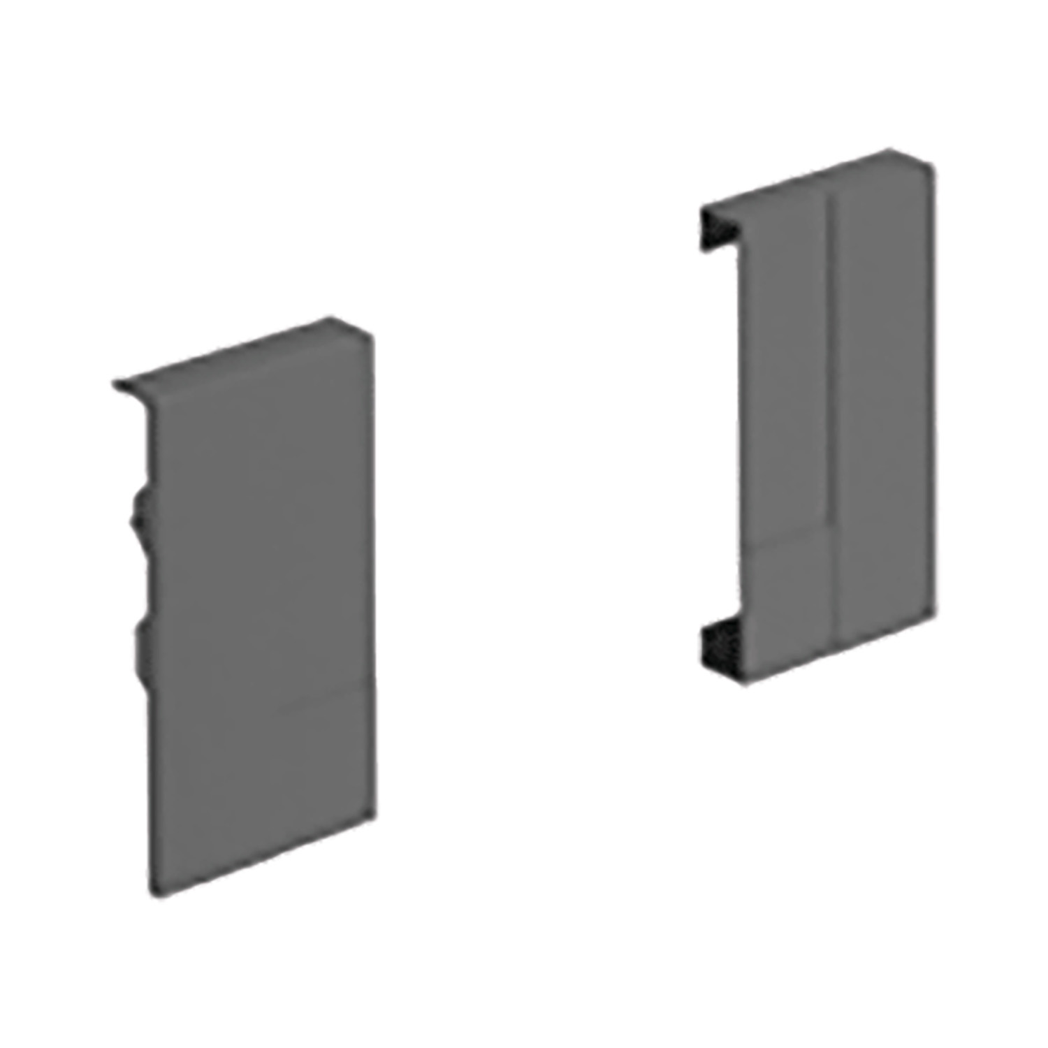 HETTICH Verbinder für Aluminiumfront InnoTech Atira, 70 mm, links und rechts, anthrazit