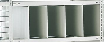 SCHULTE Lagertechnik Stecktrennblech (RAL 7035 lichtgrau), für MULTIplus
