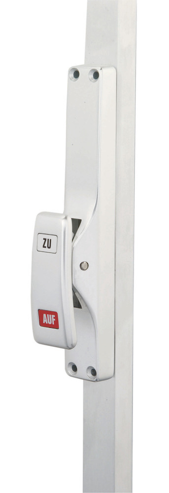 Türtreibr., 9195, m.U-Abd.profil, links-rechts, Aluminium, RAL 9016 beschichtet