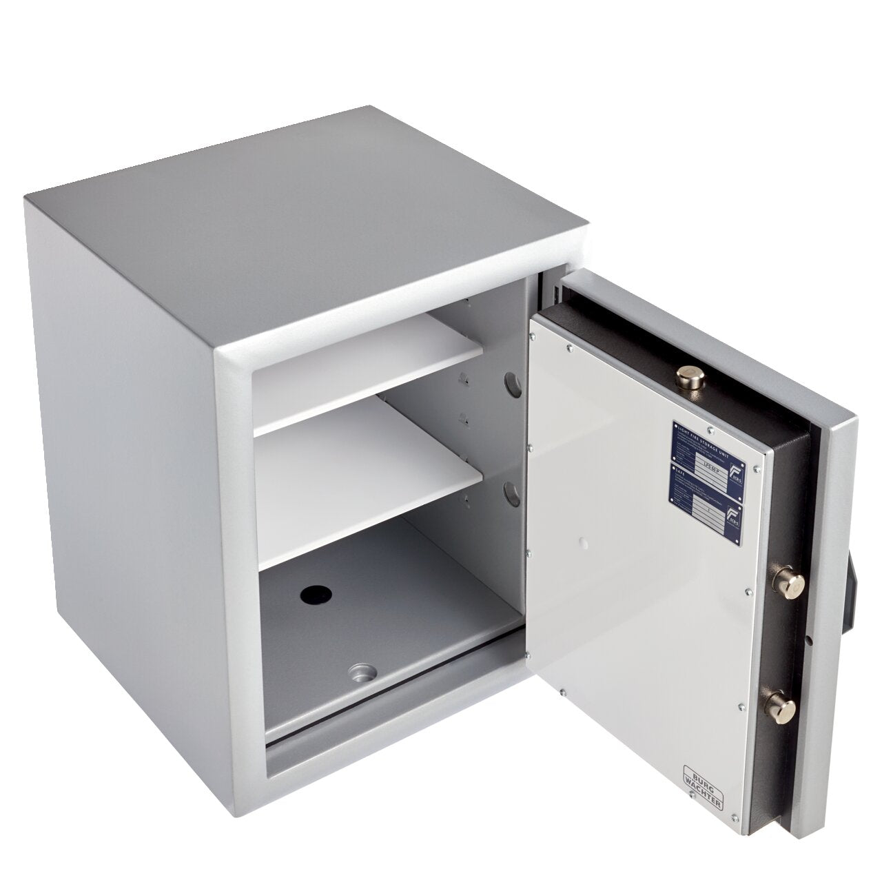 Burg Wächter Wertschutzschrank Diplomat MTD 760 E FP Elektronikschloss Fingerprint Silber-Metallic