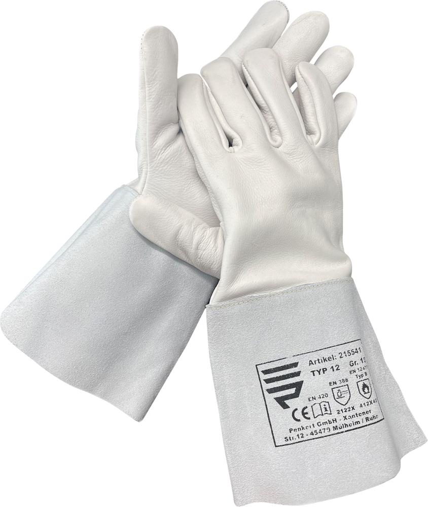 Schweißerhandsch. Nappa Typ 12, 35 cm, Gr. 10 Schweißerhandsch. Nappa Typ 12, 35 cm, Gr. 10