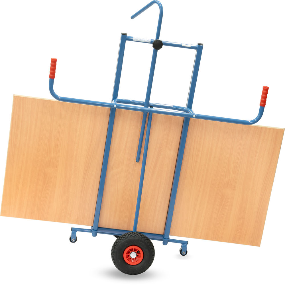 Fetra Plattenkarre 2076 Luftbereifung 350kg Stahl blau