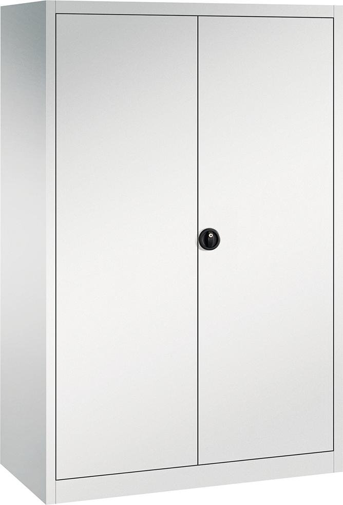 FORUM Flügeltürenschrank FORUM 4 Böden, 70kg Traglast H1950xB1200xT600mm RAL 7035/7035