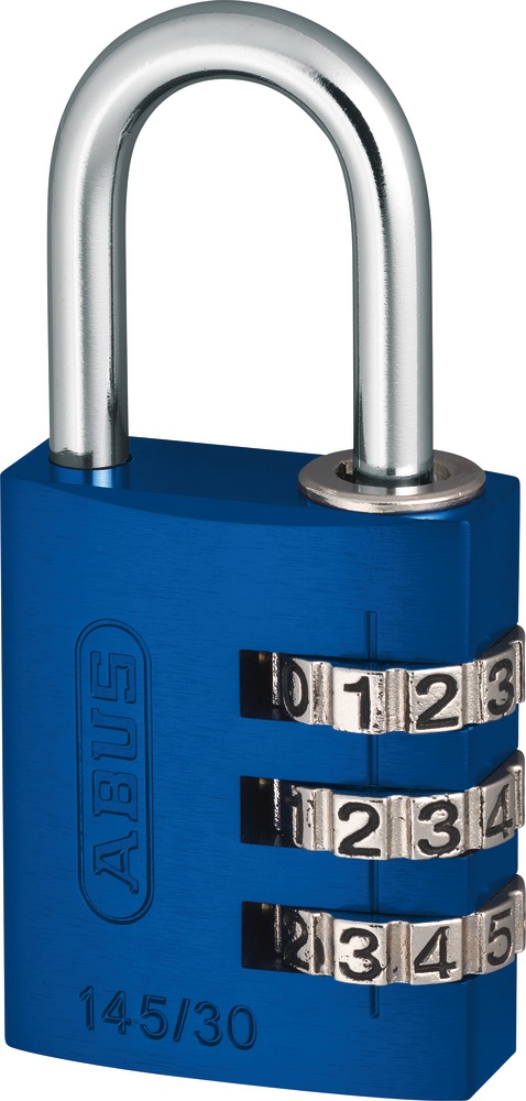Seitenansicht 01 | Zahlenschloss 145/30 blau B/SDKNFINPLCZHRUS