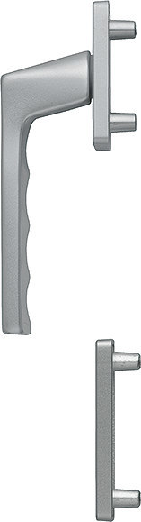 HOPPE® Fenstertürgriff-Halbgarnitur Toulon 0737FA-1/51N/51NS, außen, Aluminium