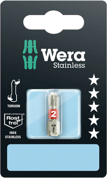 3851/1 TS SB bits, stainless, PH 2 x 25 mm