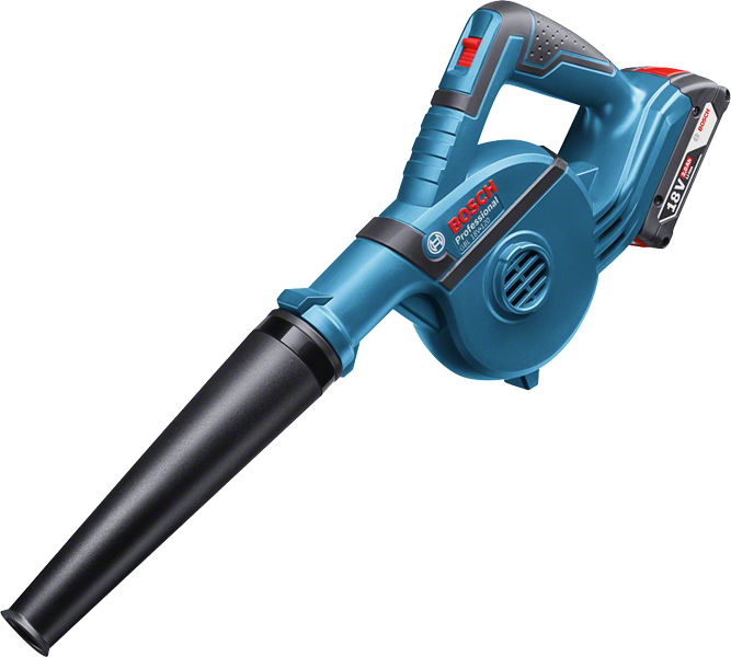 Akku-Gebläse Bosch GBL 18V-120, 18-V-Akku., Akku-Laubbläser, Blau-schwarz, Kunststoffgehäuse, Akku-Betrieb, Lange Blasdüse
