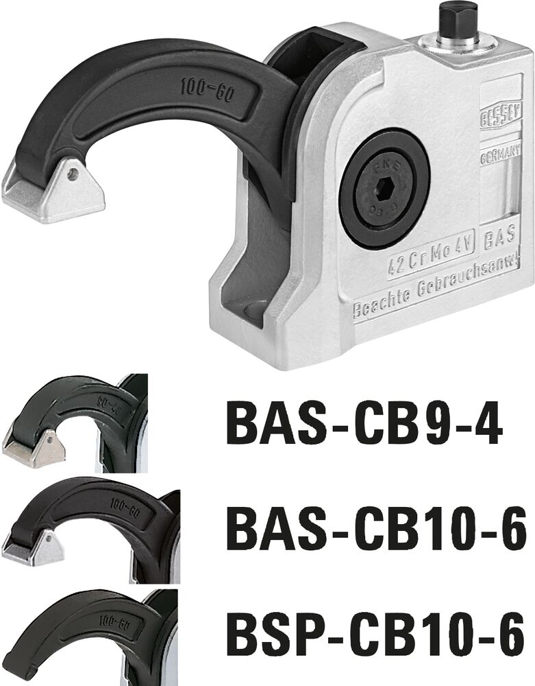 Bessey Maschinentischspanner BAS-CB10-6 Kompaktspanner geschlossene Befestigungsbohrung Edelstahl