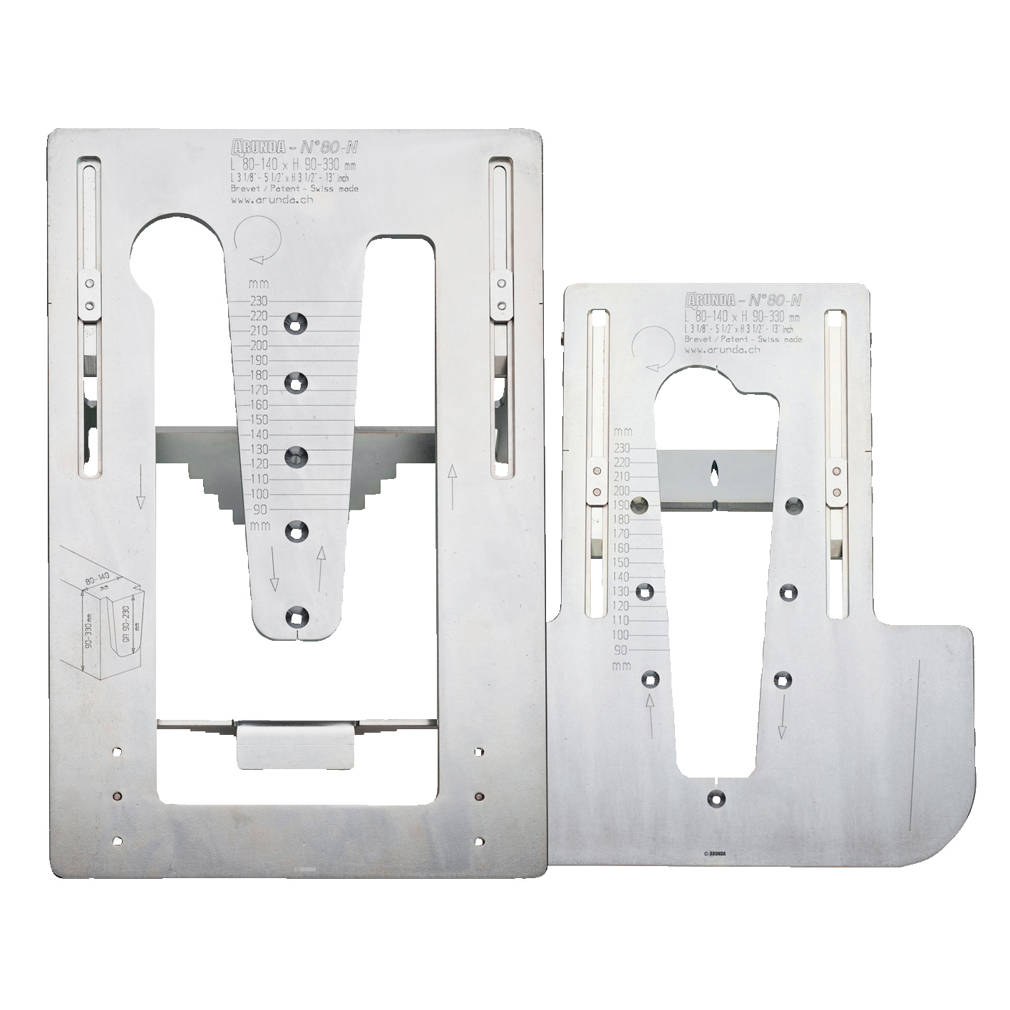 Frässchablonen Arunda Serie N Hauptbild