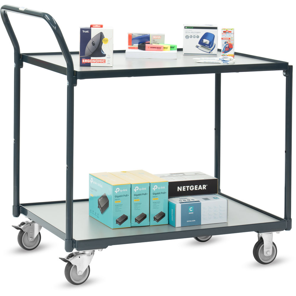 Fetra Tischwagen Basic 2241-7016 2 Etagen 200kg Tragkraft 910x610mm Ladefläche