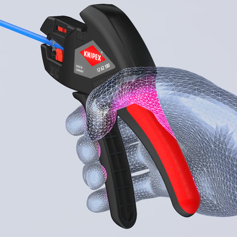 Knipex ComStrip Automatische Abisolierzange 12 62 180 0,2-6 mm² Längenanschlag 6-18 mm