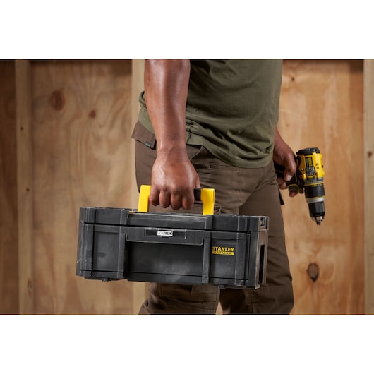 Stanley FATMAX PRO-STACK III Systembox mit Schublade und 6 Fächern