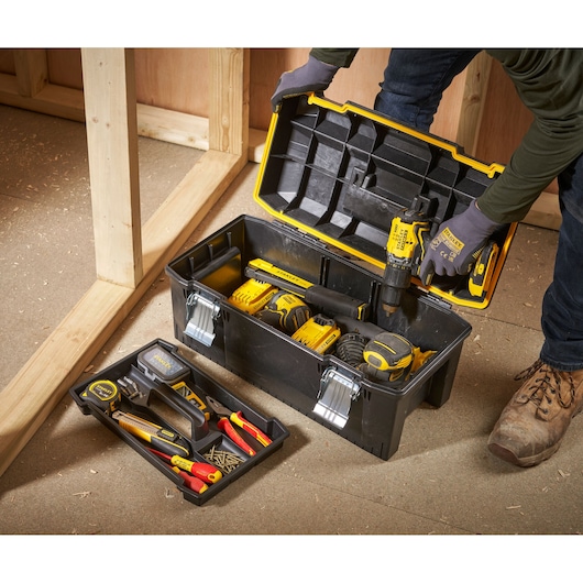 Stanley FatMax Werkzeugbox Strukturschaum 1-94-749 spritzwassergeschützt 23 Zoll