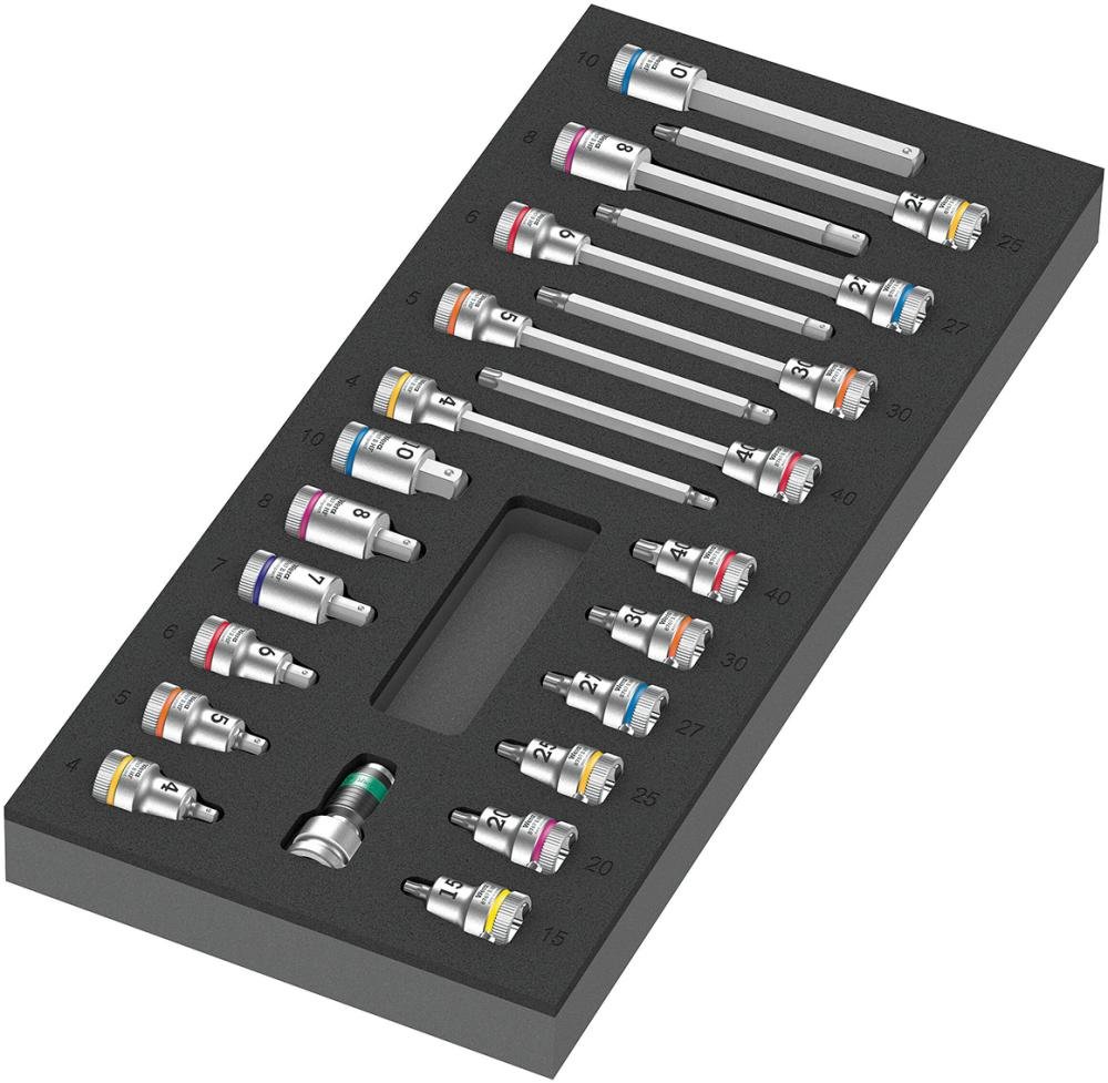 Wera Schaumstoffeinlage Zyklop B 3/8" Bitnuss Set 1