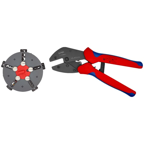 Knipex MultiCrimp® Crimpzange mit Wechselmagazin 97 33 02