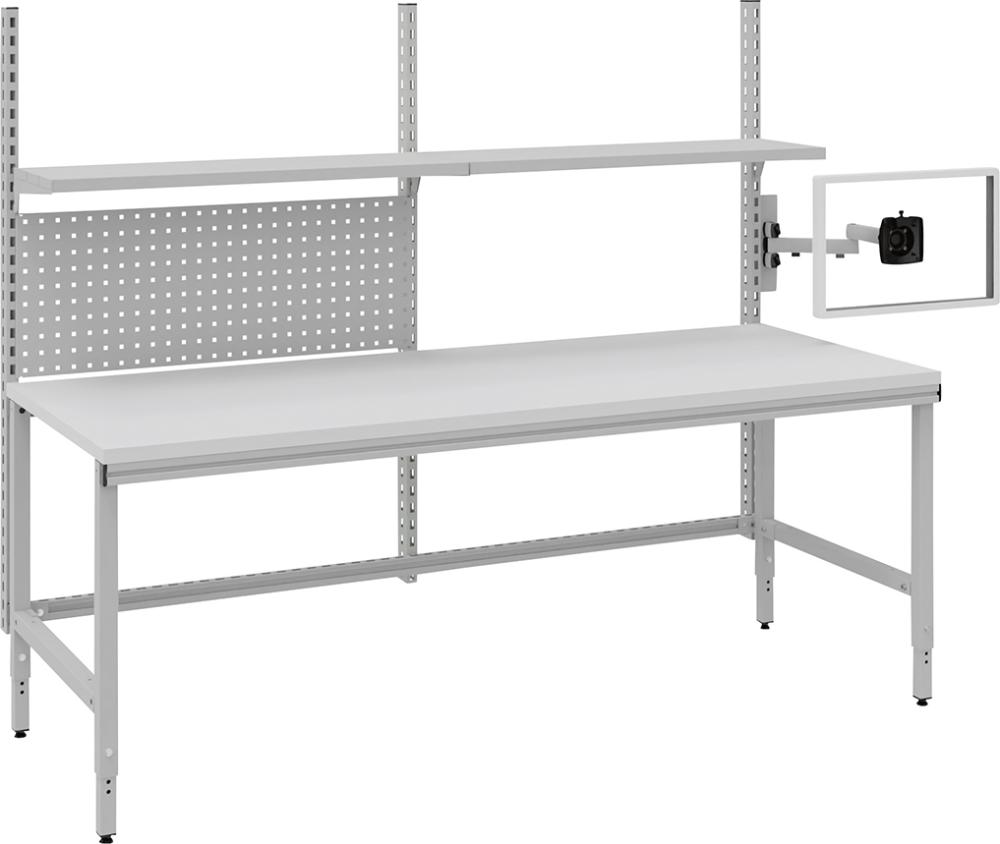 OTTO KIND Systemtisch Multi4easy B2030xT800xH720-1020 mm Tischplatte Melamin manuell verstellbar