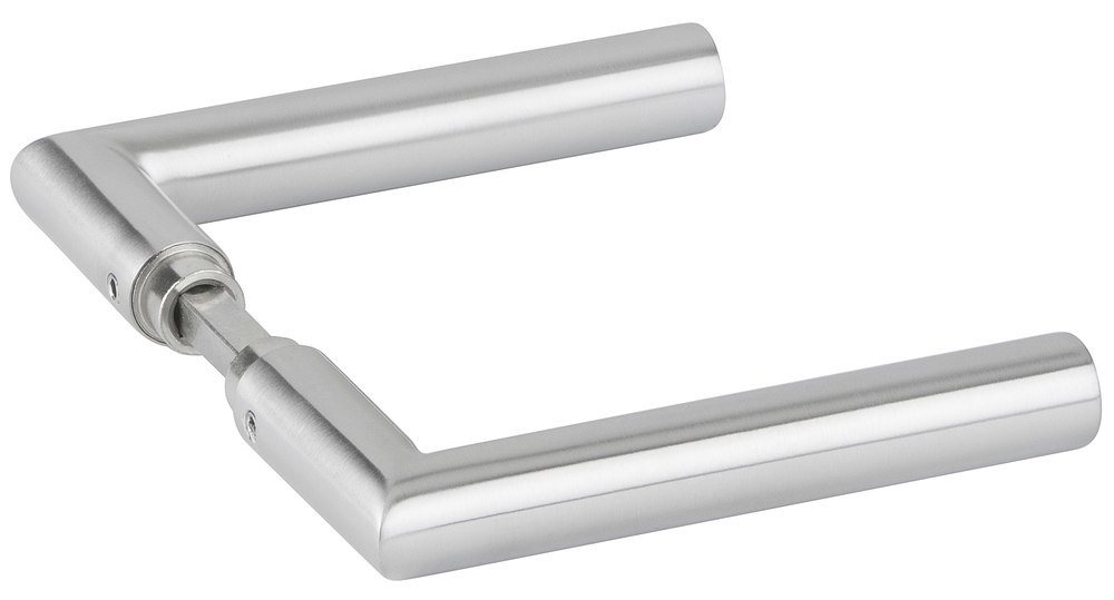 Produktbild HERMAT Drückerpaar BASIC 02 1802, 8mm,edelstahl matt