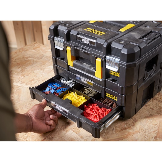 Stanley PRO-STACK Combo FMST1-71981 Werkzeugbox mit 2 Schubladen