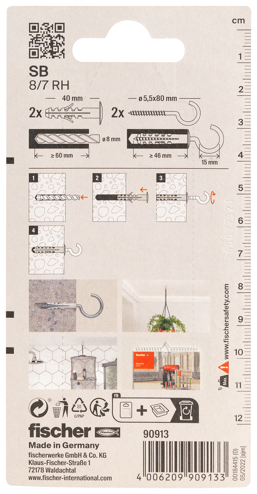 Produktbild, Text, QR-Code, Pflanze