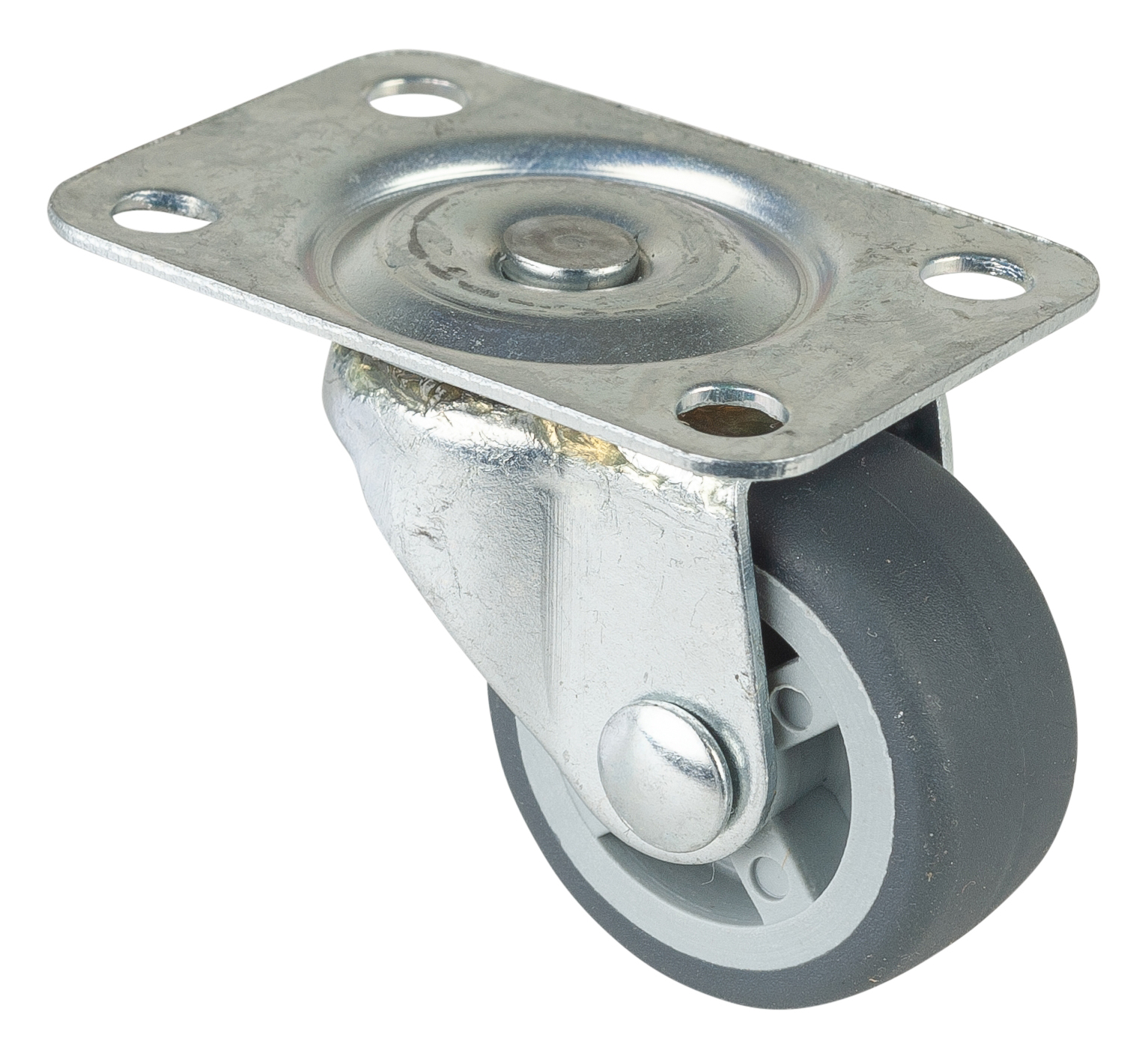 BS Rollen Lenkrolle F26.030 Gummirad 30mm Anschraubplatte 20kg Stahlblechgehäuse verzinkt