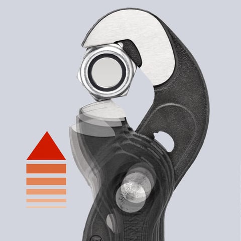 Knipex Schraubzange 87 41 250 250mm Chrom-Vanadin-Stahl selbstklemmend