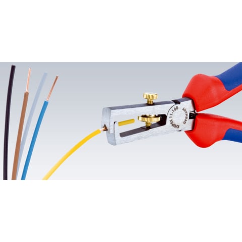 Knipex 11 02 160 Abisolierzange Universal mit Öffnungsfeder