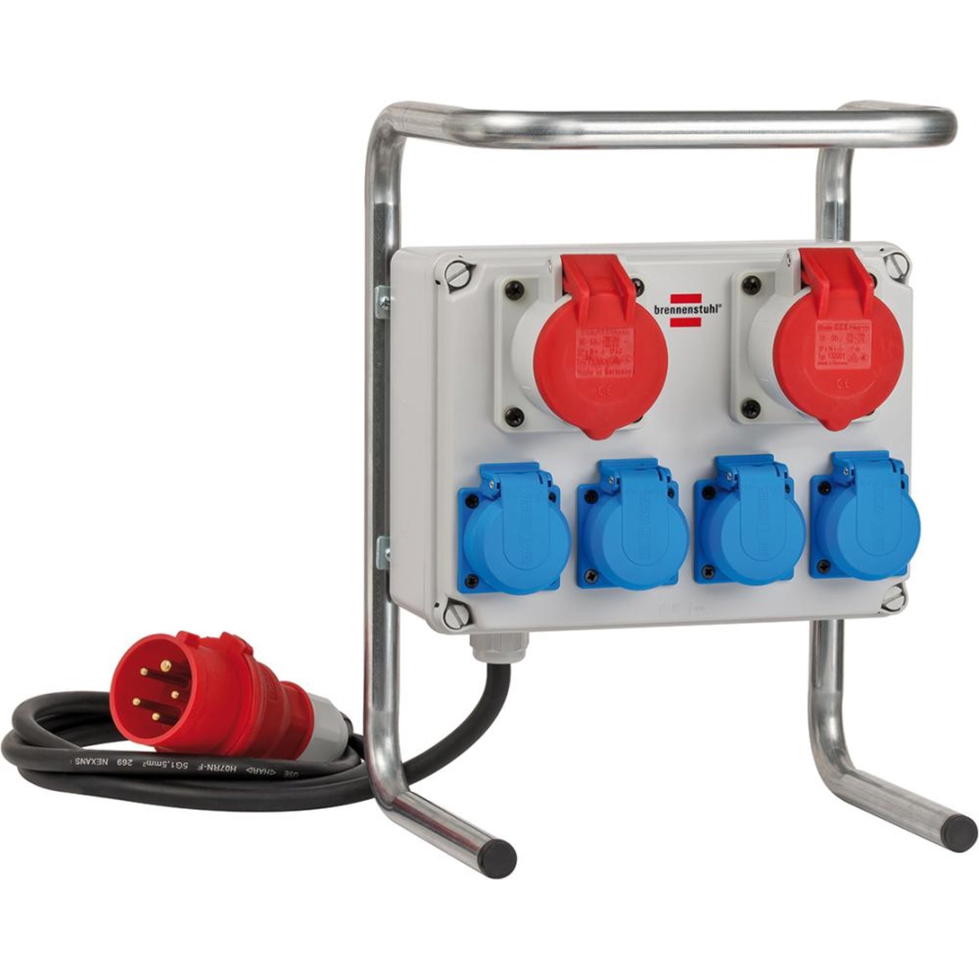 Brennenstuhl Kompakter Kleinstromverteiler BKV 2/4 G IP44 6-fach 2m Kabel
