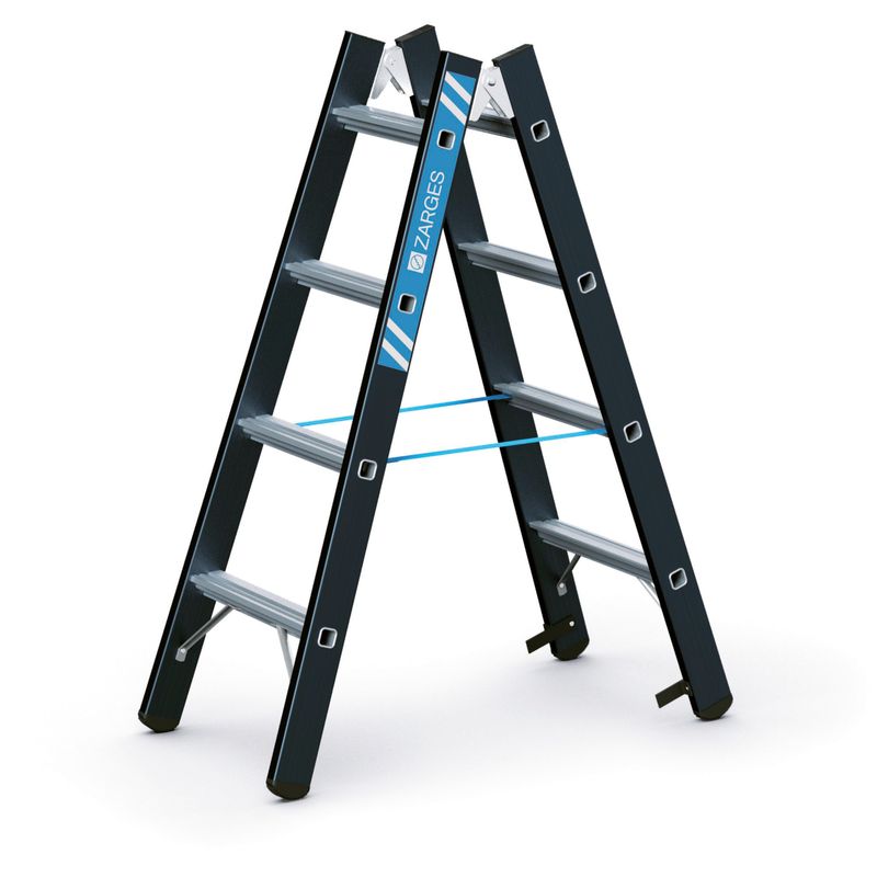 ZARGES Megastep B - LM-Stehleiter SL 2 x 4 Sprossen 41189