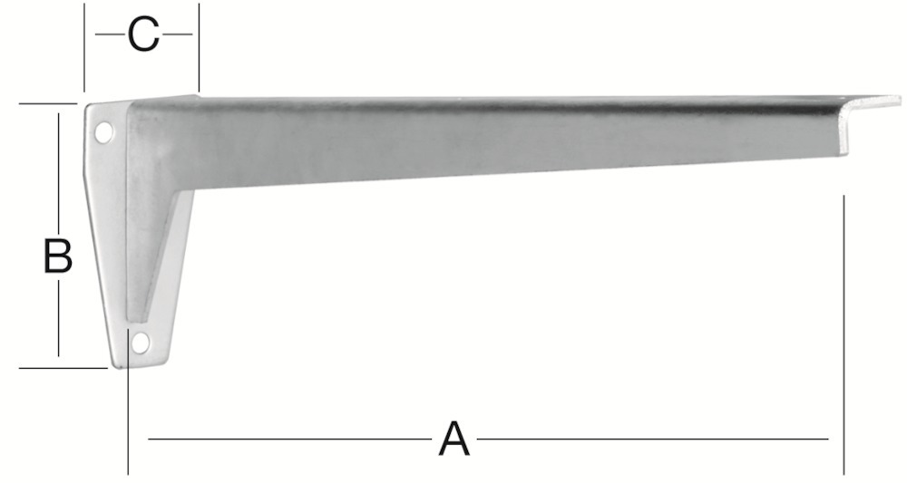 VORMANN L-Profil Konsole 000154, verzinkt
