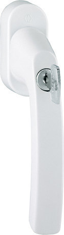 HOPPE® Fenstergriff absperrbar Luxembourg 099S/US952 100NM, mit Schrauben, Aluminium