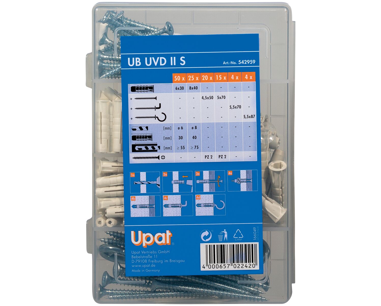 Packaging: "UB UVD II S Box"