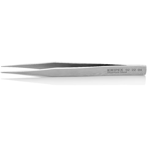 Knipex Universalpinzette 92 22 04 Präzisionspinzette spitz gerade mattiert 128 mm