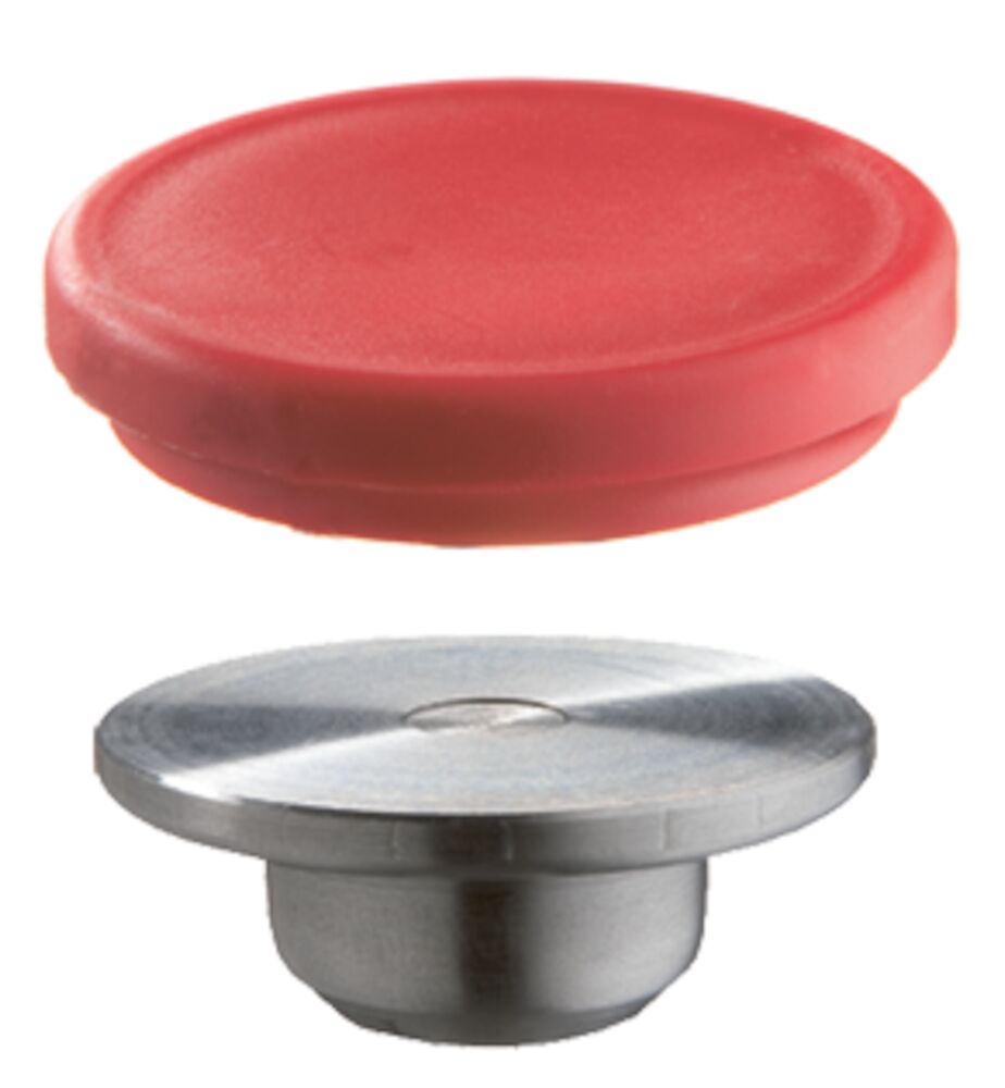 Bessey Wechselbare Druckplatte aus Qualitätsstahl mit Schutzkappe (4 St./Beutel)