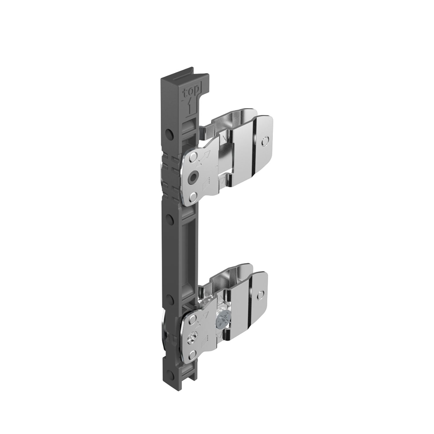 HETTICH AvanTech YOU Frontbefestigung für Zarge, Höhe 187 / 251 mm, zum Anschrauben