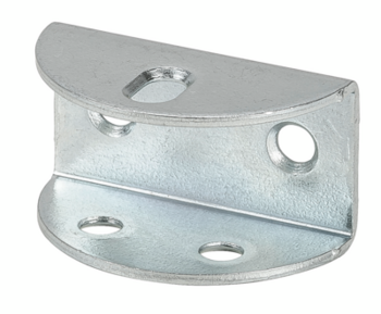 Vormann Spanplattenhalter 40x19mm Stahl verzinkt außen versenkt mit Langloch