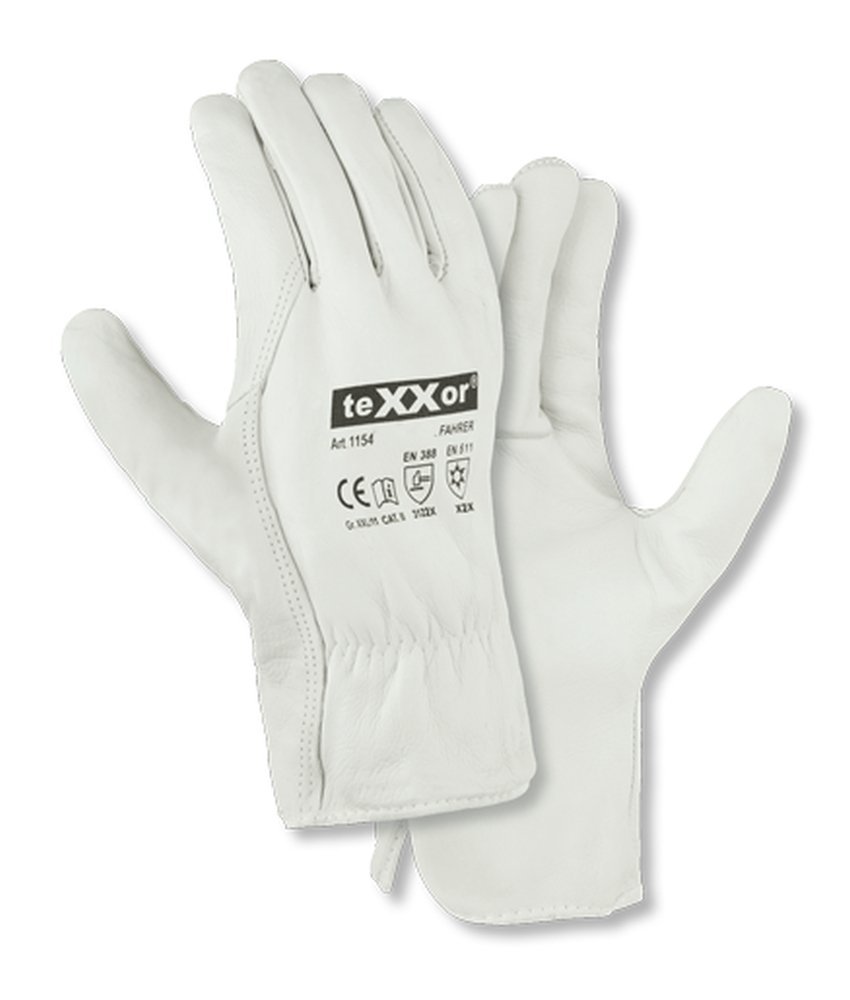 teXXor® Rindnappaleder-Winterhandschuhe FAHRER-WINTER 10, natur