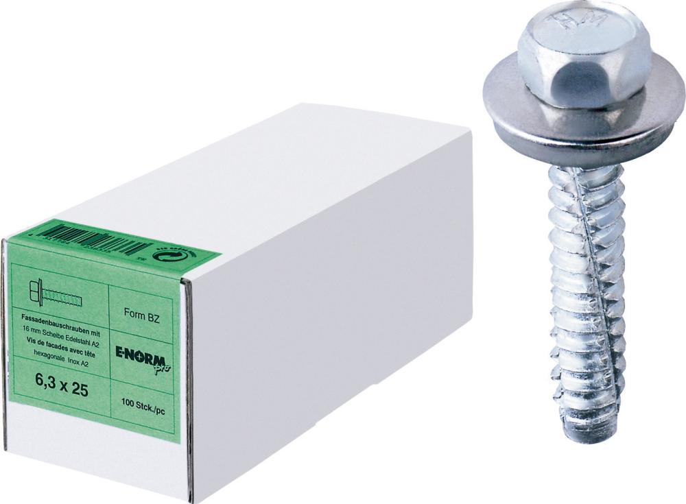 Fassadenschr. A2 BZ 6,3x50 S16 HP E-NORMpro