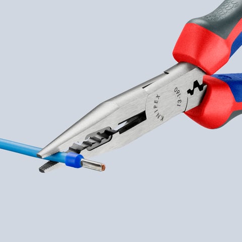 Knipex Verdrahtungszange 13 02 160 poliert Comfort-Griffe 160mm 0,5-2,5mm²