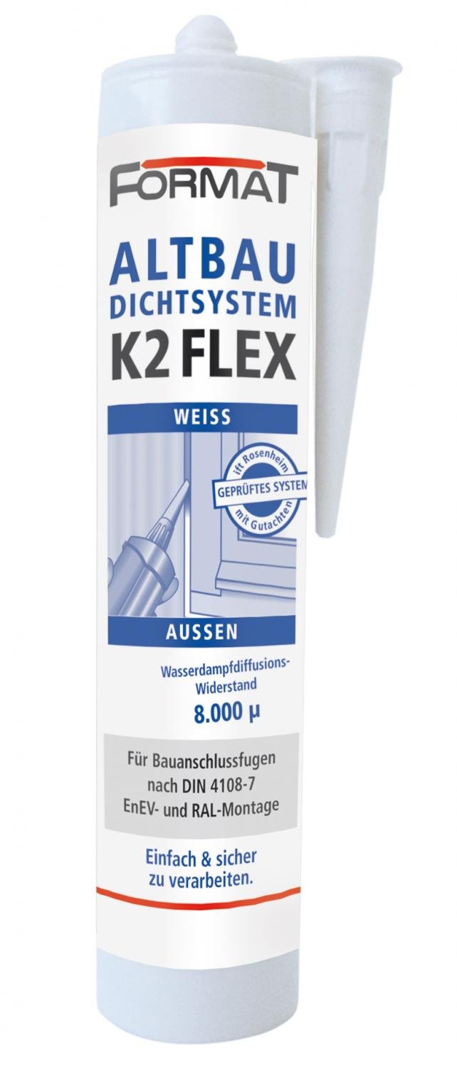 FORMAT Altbau-Dichtsystem K2 Flex Außen, weiß