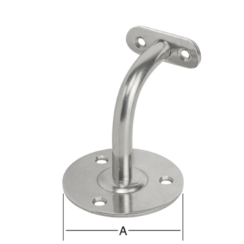 Vormann Handlaufstütze 90° fest Edelstahl V2A ohne Rosette 006111090RF