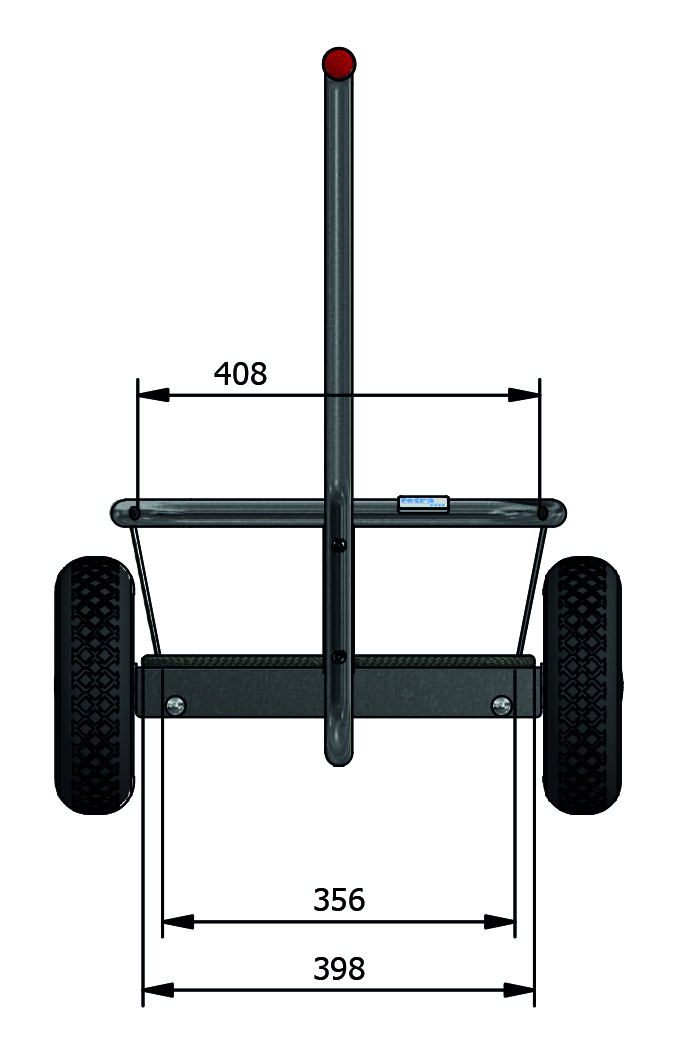 Skizze Handwagen feuerverzinkt