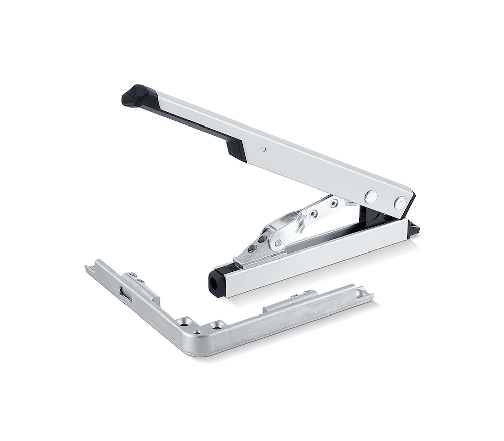 GEZE Handhebel OL 90N / OL 95, Eckumlenkung, Aluminium