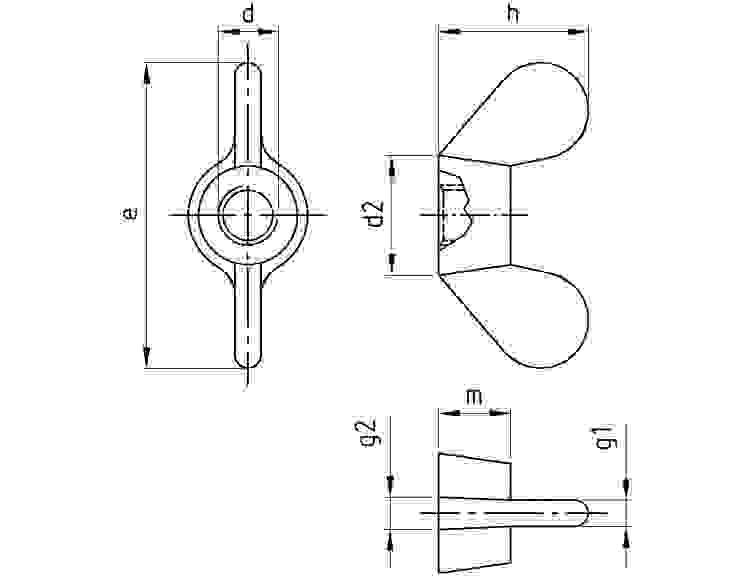Maßzeichnung, CAD-Diagramm, Diagramm