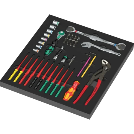 Wera 9753 Schaumstoffeinlage Kraftform Kompakt Wartung Set 1