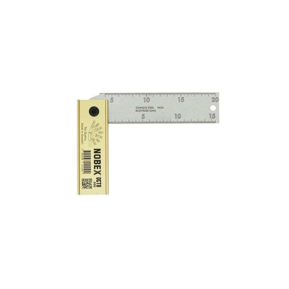 Dictum Nobex® OCTO Klappwinkel 200 mm Aluminium Edelstahl