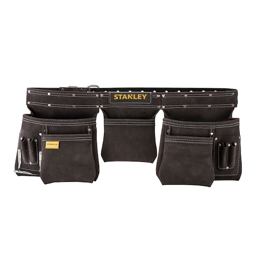 Stanley Leder Werkzeugschürze STST1-80113 mit 5 großen Taschen und Hammerhalter