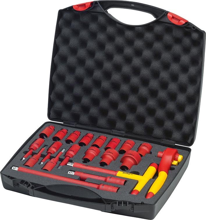 Wiha Umschaltknarren Set electric 1/2  21-teilig isoliert VDE