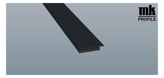 MENKE Kammerprofil 40x7 mm SK Lg. 6,00 m foliert mit Nase Anthrazitgrau