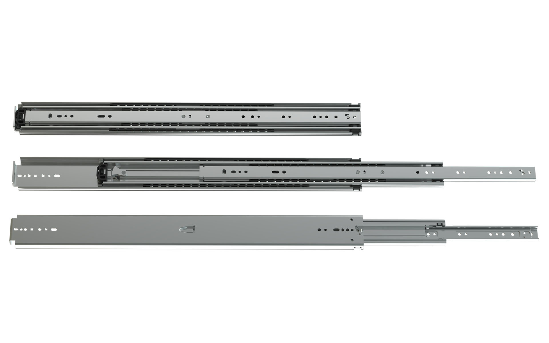 Schock Teleskopschiene Vollauszug Serie 076 864mm 190kg Weicher Endanschlag